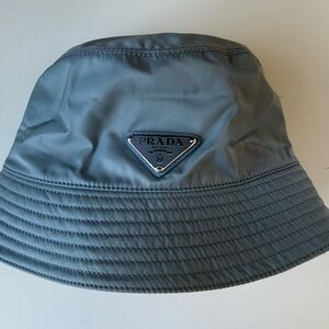 Prada Gray/blue Bucket Hat